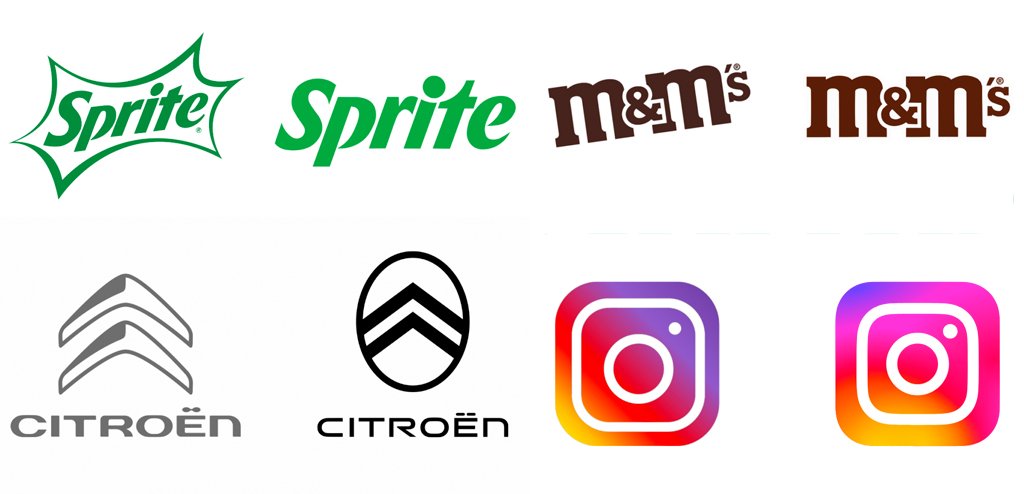 Les évolutions de logos