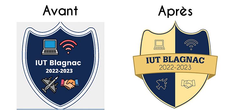 Refonte d'un logo : avant après