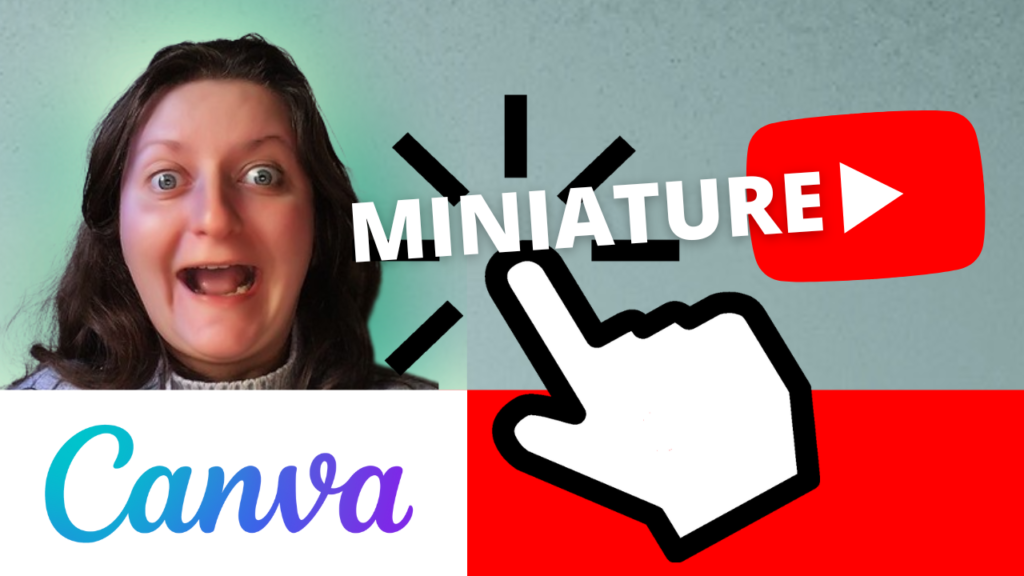 miniature Youtube tuto, vignette youtube tuto, comment faire une miniature, vignette youtube sur canva