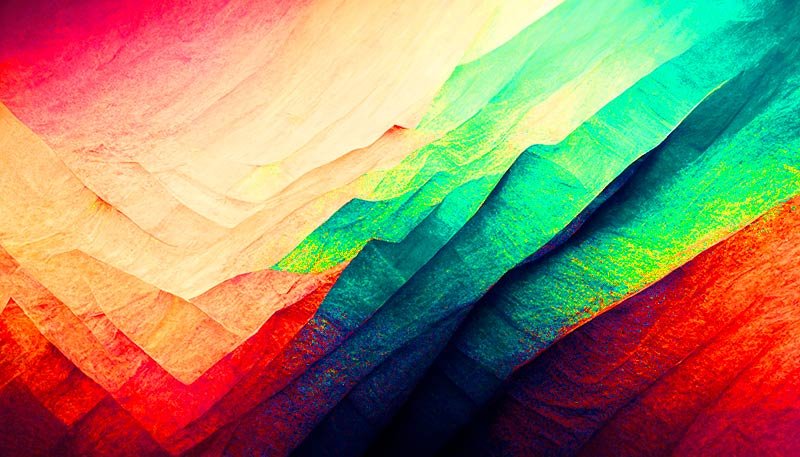 image très saturée