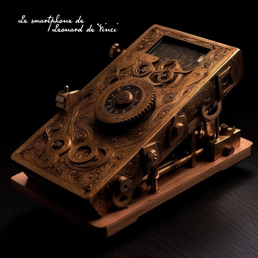 Design anachronique : et si le smartphone avait été créé par Leonard de Vinci ?