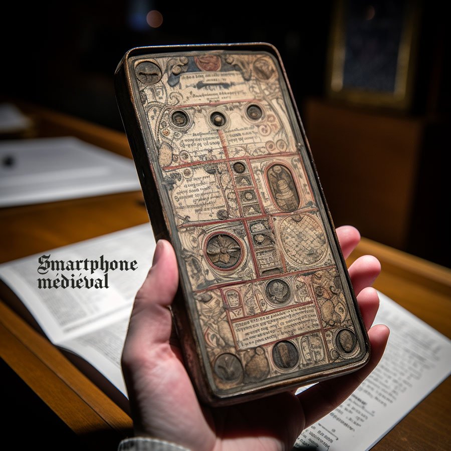 Design anachronique : et si le smartphone provenait du moyen âge ?