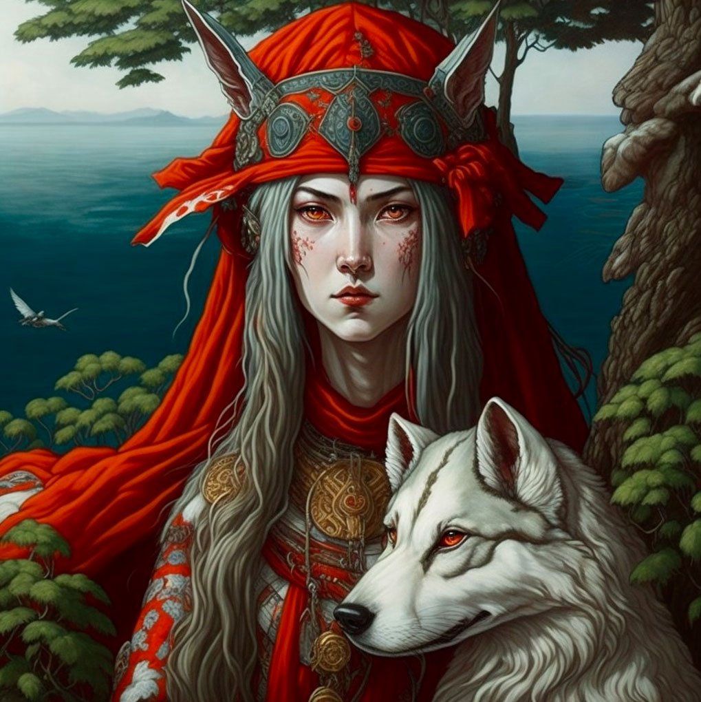 intelligences artificielles Princesse Mononoké vue par une IA
