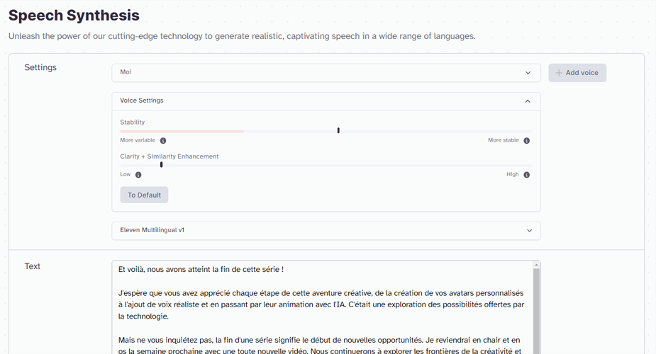 tuto sur comment cloner sa voix avec une IA