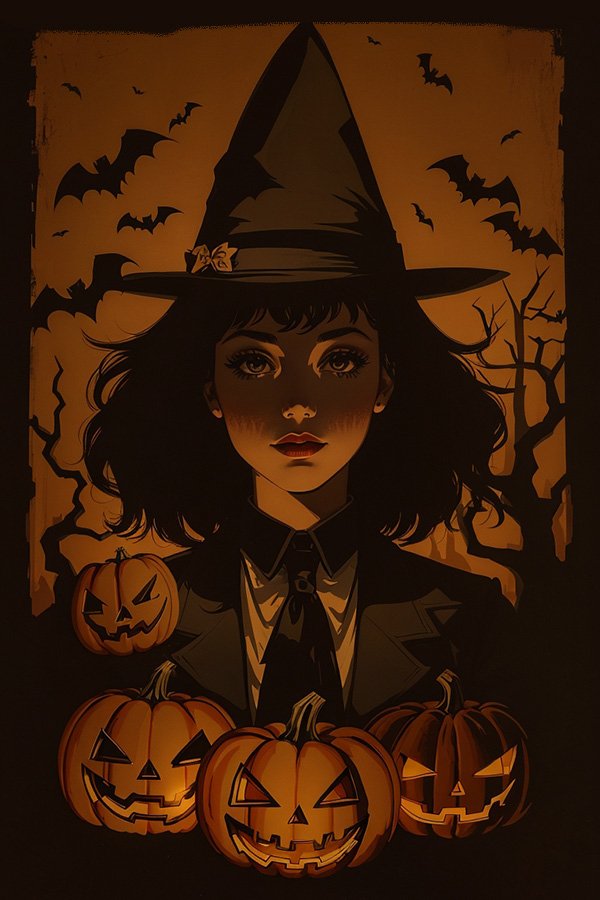 sorcière d'halloween