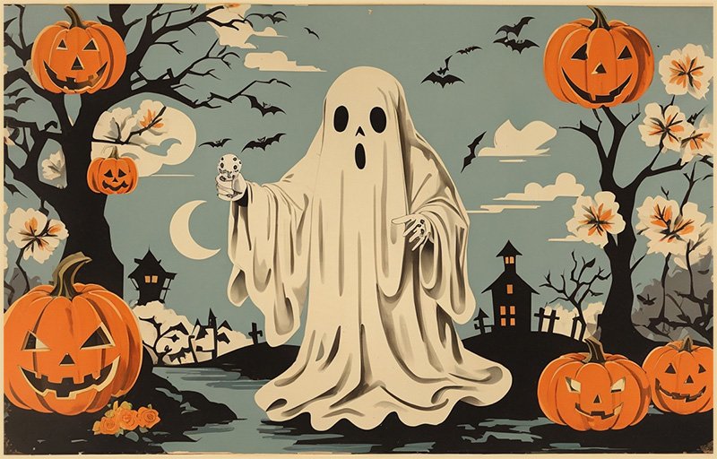 Un fantôme d'halloween