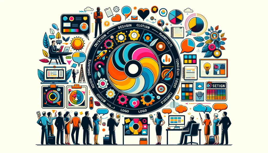 processus de création d'un logo