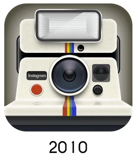 Le premier logo Instagram créé en 2010