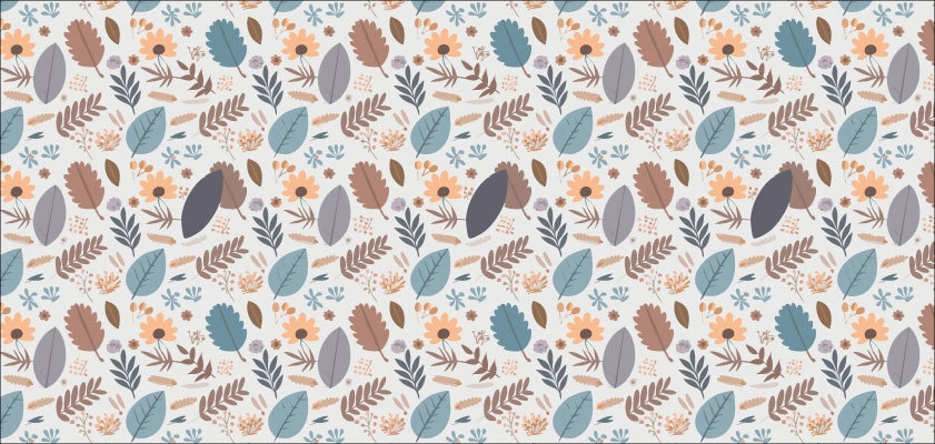 Motifs de plantes générés par l'IA d'Illustrator
