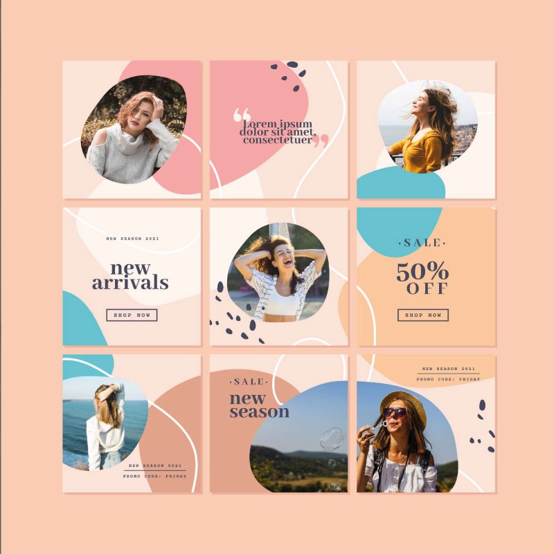 Un beau feed insta