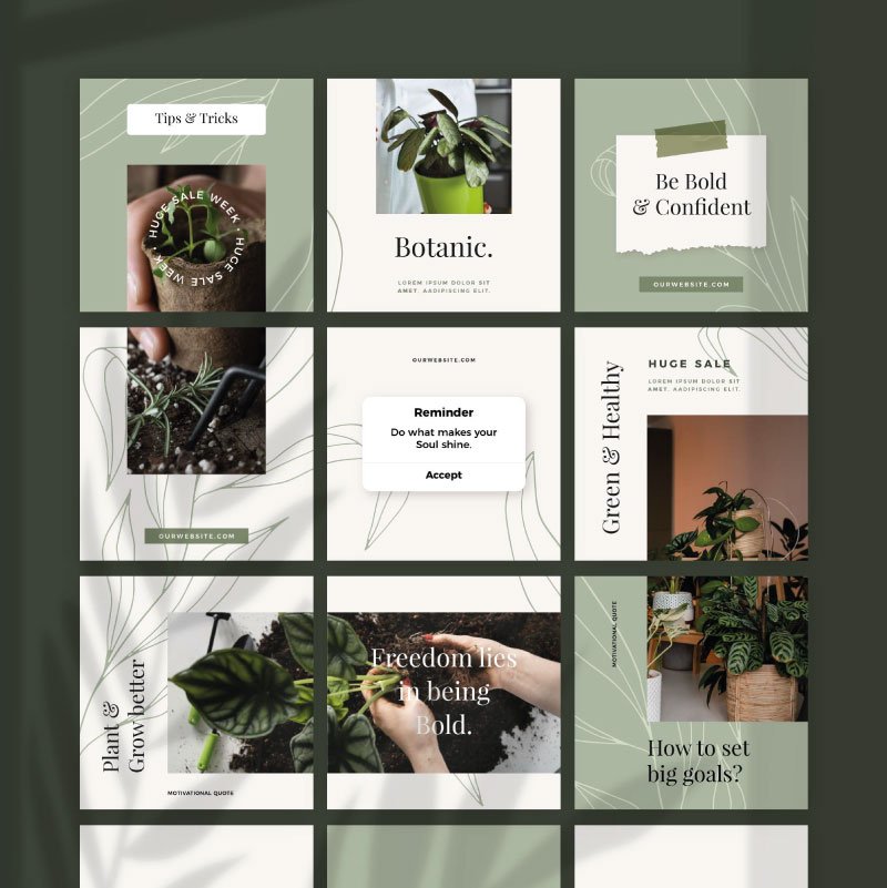 Un beau feed instagram