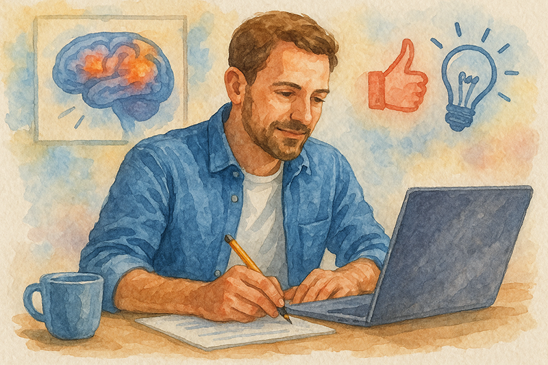 Entrepreneur appliquant les principes du neuromarketing