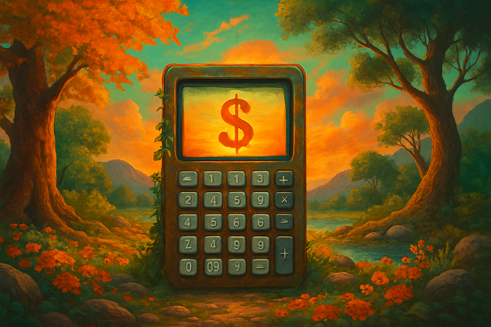 illustration surréaliste calcul prix acceptabilite stratégie tarifaire