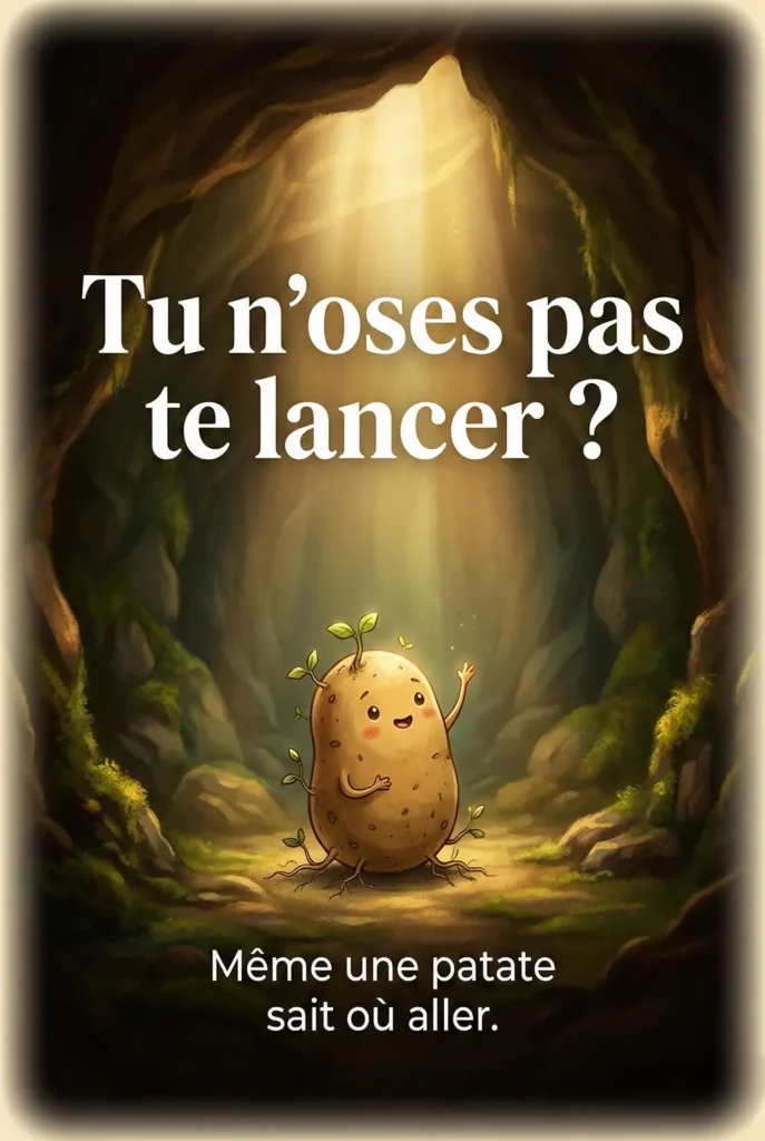 patate cave lumière oser se lancer créatif inspiration multipotentialiste pinterest