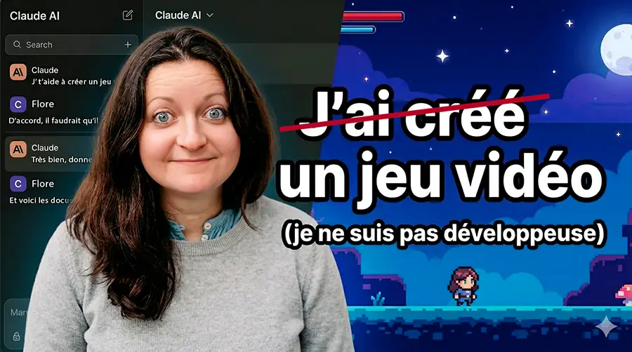 Créatrice qui a vibe codé son jeu vidéo avec l'IA sans être développeuse