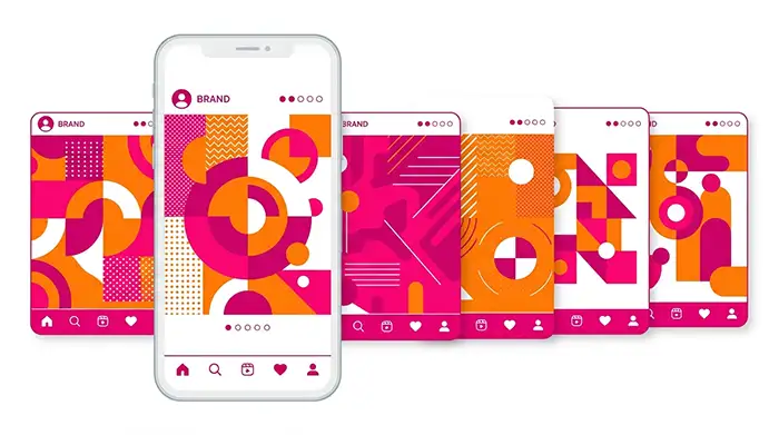 Exemple résultat Claude Design carrousel Instagram identité visuelle personnalisée