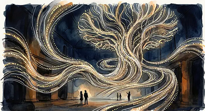 exemple artiste connu utilisant intelligence artificielle installation visuelle données