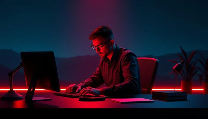 Solopreneur seul à son bureau, cherchant à rester motivé quand on travaille seul