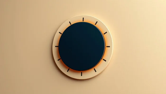 Molette minimaliste symbolisant le niveau de puissance d'une IA