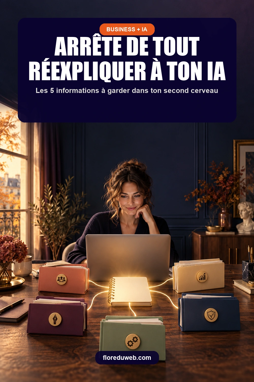Une entrepreneure utilise un second cerveau organisé pour arrêter de tout réexpliquer à son IA