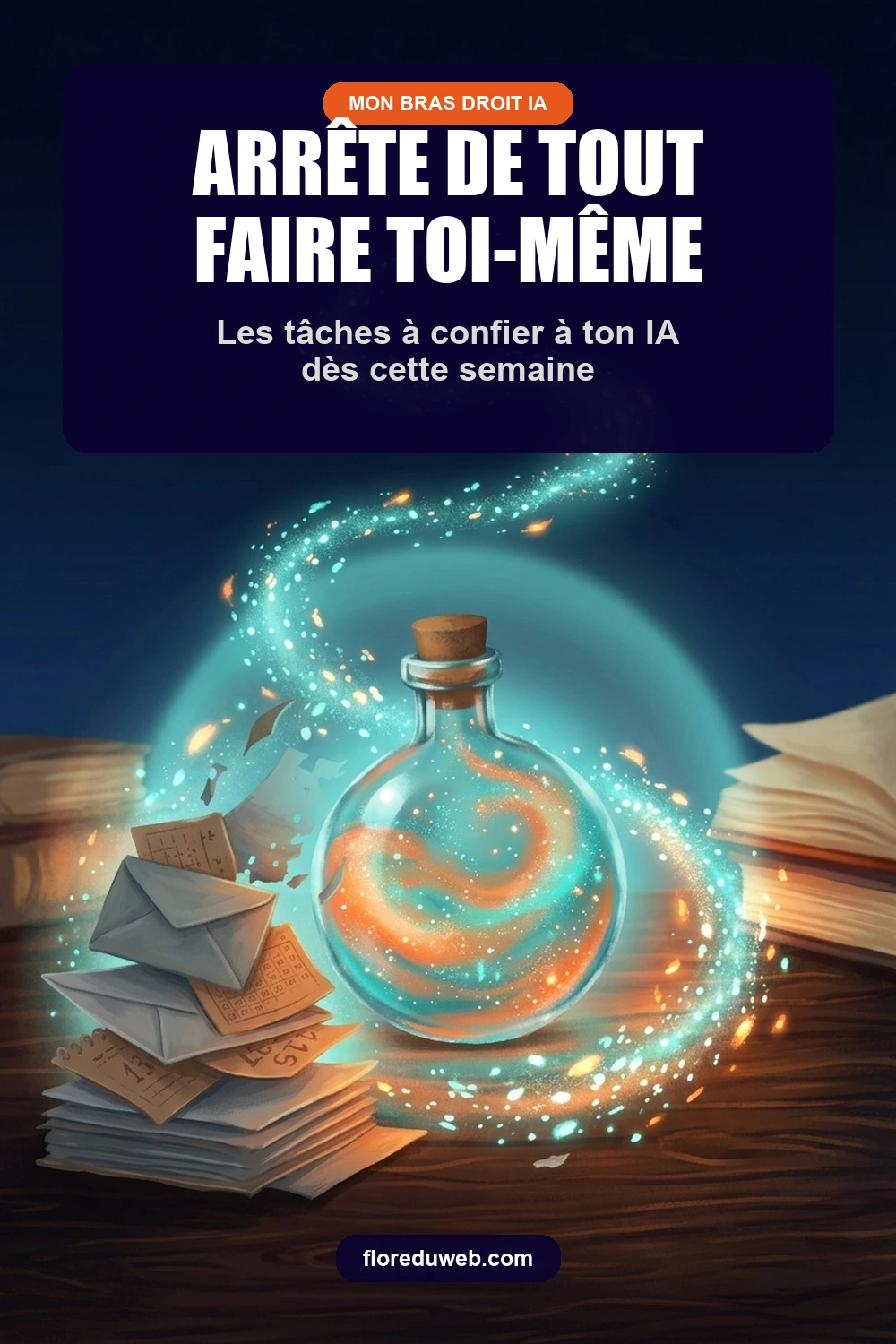 Épingle Pinterest : arrête de tout faire toi-même, les tâches à confier à ton IA